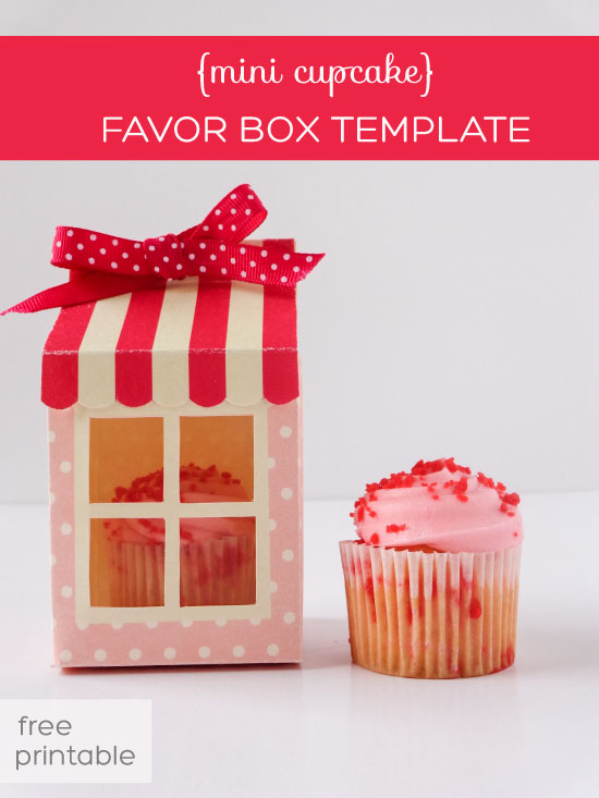 Cupcake Box Template Free Printable